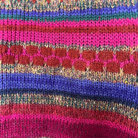 Vintage 80s Mariea Kim Twisted Boat Neck Long Sleeve Knit Sweater Size Small - Picture 9 of 11